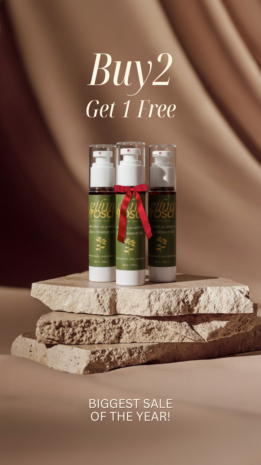 3 bottles of Zero stretch oil (White and old )