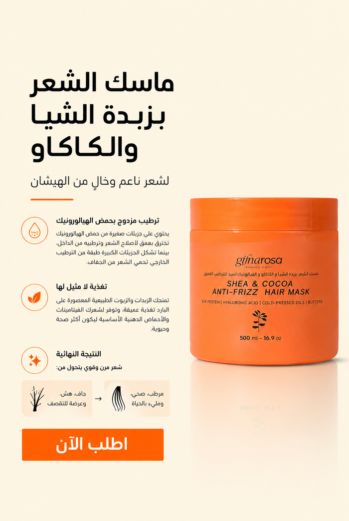 SHEA & COCOA ANTI-FRIZZ  HAIR MASK